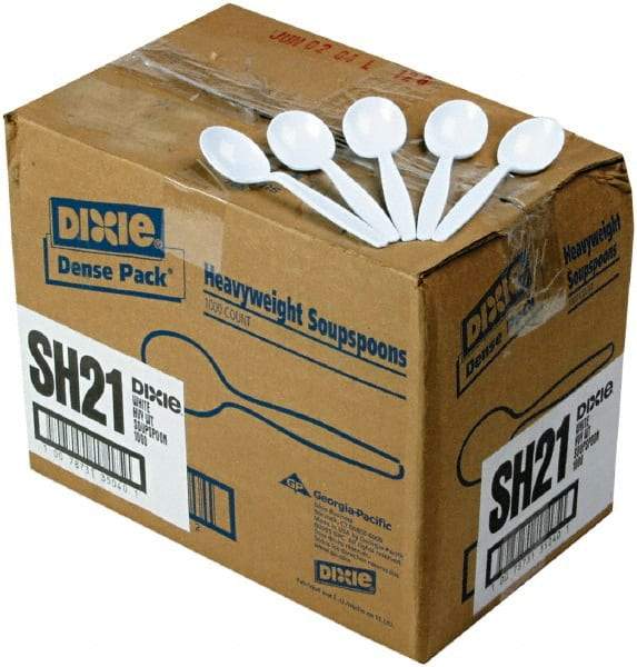 Dixie - Dixie Plastic Tableware, Heavyweight Soup Spoons - White - Benchmark Tooling