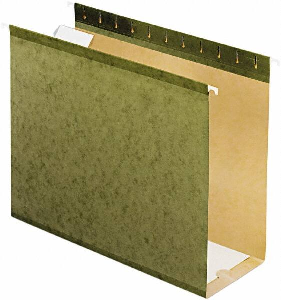 Pendaflex - 8-1/2 x 11", Letter Size, Standard Green, Hanging File Folders with Box Bottom - 11 Point Stock, 1/5 Tab Cut Location - Benchmark Tooling