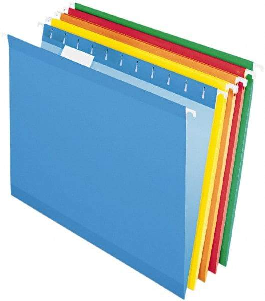 Pendaflex - 8-1/2 x 11", Letter Size, Assorted Colors, Standard Hanging File Folders - 11 Point Stock, 1/5 Tab Cut Location - Benchmark Tooling