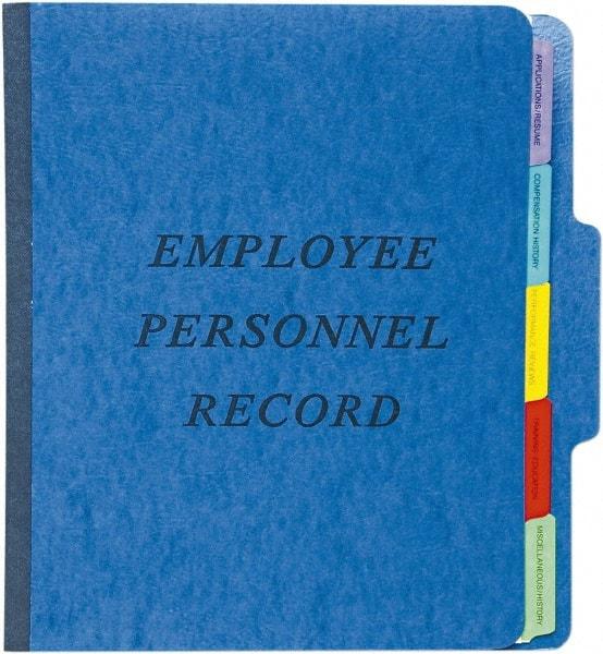 Pendaflex - 8-1/2 x 11", Letter Size, Blue, Personnel File Folder - 11 Point Stock, 1/3 Tab Cut Location - Benchmark Tooling