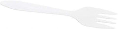 DART - Dart Style Setter Mediumweight Plastic Forks - White - Benchmark Tooling