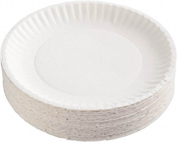 AJM Packaging Corporation - Uncoated Paper Plates, 6" - White - Benchmark Tooling