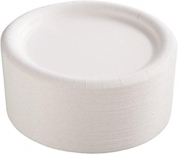 AJM Packaging Corporation - Premium Coated Paper Plates, 9" - White - Benchmark Tooling