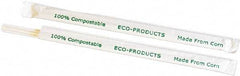 ECO PRODUCTS - Compostable Straws, 7 3/4", Corn Plastic, Clear - Use with Beverages - Benchmark Tooling