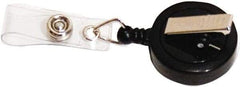 ADVANTUS - 30 Inch Long, Retractable ID Holder Strap - Black, 12 Pack - Benchmark Tooling