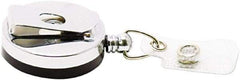 ADVANTUS - 24 Inch Long, Retractable ID Holder Strap - Black, Silver, 12 Pack - Benchmark Tooling