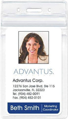 ADVANTUS - Various Attachment Types Badge Holder - Clear - Benchmark Tooling