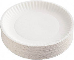 AJM Packaging Corporation - Coated Paper Plates, 9" - White - Benchmark Tooling