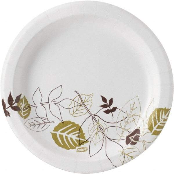 Dixie - Dixie Ultralux Pathways Heavyweight Paper Plates, 8-1/2" - Heavyweight Paper Plates 8-1/2 Inch, Green and Burgundy - Benchmark Tooling