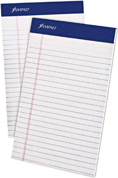 AMPAD - 50 Sheet, 5 x 8", Jr. Legal (Style) Writing Pad - White - Benchmark Tooling