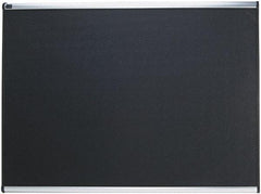 Quartet - 48" Wide x 36" High Tack Bulletin Board - High-Density Foam, Black - Benchmark Tooling