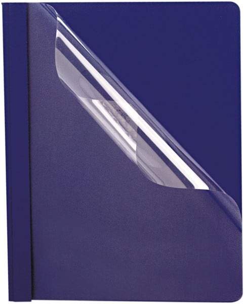 OXFORD - 8-1/2" Long x 11" Wide 3 Fasteners Report Cover - Blue - Benchmark Tooling