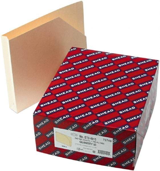 Samsill - 8-1/2 x 11", Letter Size, Manila, File Jackets/Sleeve/Wallet with Expanding End Tab Jacket - 11 Point Stock, Straight Tab Cut Location - Benchmark Tooling