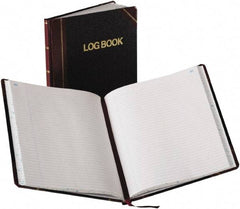 Boorum & Pease - 150 Sheet, 10-3/8 x 8-1/8", Record Rule Log Book - Black & Red - Benchmark Tooling