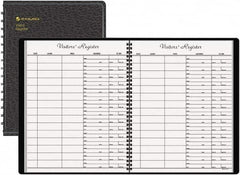 AT-A-GLANCE - 60 Sheet, 8-1/2 x 11", Register Book - Black - Benchmark Tooling