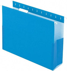 Pendaflex - 8-1/2 x 11", Letter Size, Blue, Box Bottom Hanging File Folders with Sides - 11 Point Stock - Benchmark Tooling