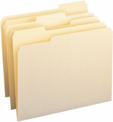 Samsill - 8-1/2 x 11", Letter Size, Manila, File Folders with Top Tab - 11 Point Stock, 1/3 Tab Cut Location - Benchmark Tooling