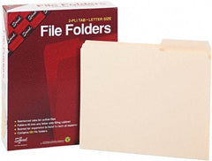 Samsill - 8-1/2 x 11", Letter Size, Manila, File Folders with Top Tab - 11 Point Stock, 2/5 Tab Cut Location - Benchmark Tooling