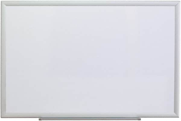 UNIVERSAL - 24" High x 36" Wide Erasable Melamine Marker Boards - Aluminum Frame, 38.2" Deep, Includes Mounting Kit - Benchmark Tooling