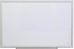 UNIVERSAL - 24" High x 36" Wide Erasable Melamine Marker Boards - Aluminum Frame, 38.2" Deep, Includes Mounting Kit - Benchmark Tooling