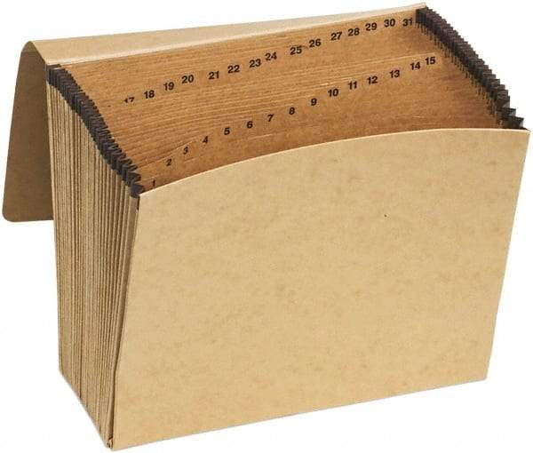 Pendaflex - 8-1/2 x 11", Letter Size, Brown, Expandable File Folders with Elastic Cord Closure - 11 Point Stock - Benchmark Tooling