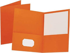 OXFORD - 8-1/2 x 11", Letter Size, Assorted Colors, Pocket Folders - 11 Point Stock - Benchmark Tooling