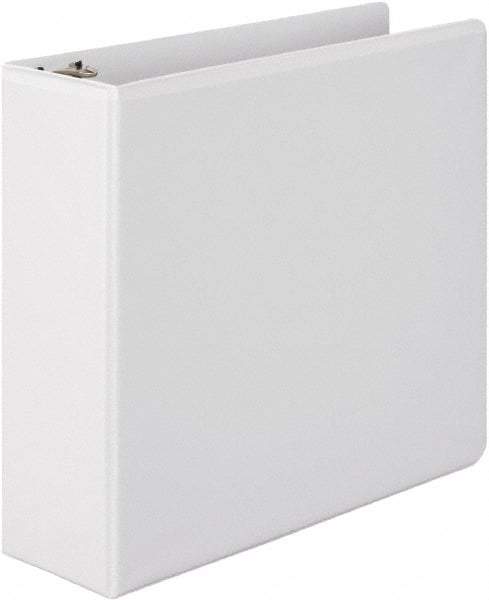 Wilson Jones - 3" Sheet Capacity, 11 x 8-1/2", View Ring Binder - Vinyl, White - Benchmark Tooling