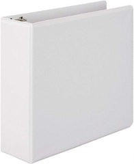 Wilson Jones - 3" Sheet Capacity, 11 x 8-1/2", View Ring Binder - Vinyl, White - Benchmark Tooling