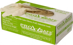 PRO-SAFE - Size M, 8 mil, Industrial Grade, Powder Free Latex Disposable Gloves - Exact Industrial Supply