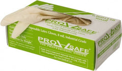 PRO-SAFE - Size S, 8 mil, Industrial Grade, Powder Free Latex Disposable Gloves - Exact Industrial Supply