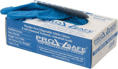 PRO-SAFE - 50 Piece Pack, Size S, 8 mil, Industrial Grade, Powder Free Nitrile Disposable Gloves - Exact Industrial Supply