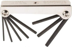 Bondhus - 8 Piece T9 to T40 Fold-Up Torx Key Set - T9, T10, T15, T20, T25, T27, T30, T40 Torx Size - Benchmark Tooling