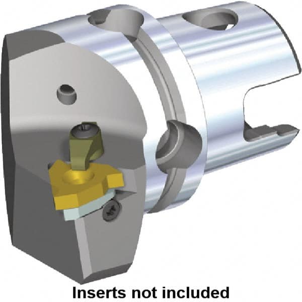 Kennametal - Insert Style LT 27EL, 45mm Head Length, Left Hand Cut, External Modular Threading Cutting Unit Head - System Size KM40TS, 27mm Center to Cutting Edge, Series LT Threading - Benchmark Tooling