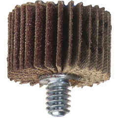 3″ × 1″ × 1/4″-20 Metal R207 Flap Wheel 120 Grit Aluminum Oxide - Benchmark Tooling