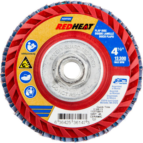 ‎4-1/2″ × 1/4″ × 5/8″ Twinstar Flap Disc Type 27 Flat 40 Grit - Benchmark Tooling