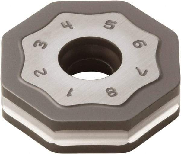 Seco - ONMU090520 MD16 Grade MK1500 Carbide Milling Insert - TiCN/Al2O3 Finish, 0.228" Thick, 0.866" Inscribed Circle - Benchmark Tooling