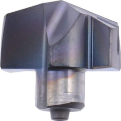 Iscar - Series ICP, 0.669" Diam Grade IC908 140° Replaceable Drill Tip - Carbide, TiAlN Finish - Benchmark Tooling