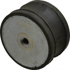 Value Collection - 800 Kg Capacity, M12x1.75 Standard Deflection Vibration Isolator - 3-9/16" Diam, 50mm High - Benchmark Tooling