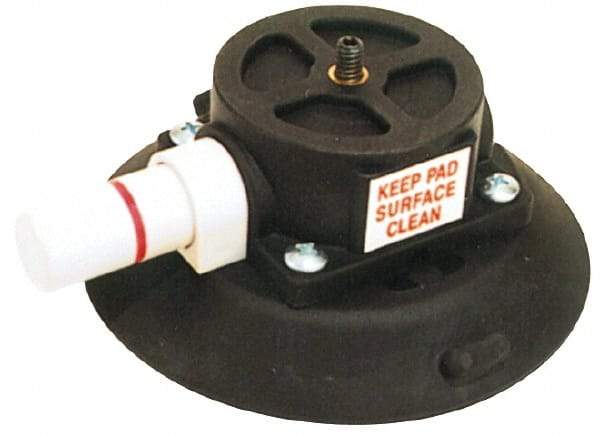 Woods Power-Grip - 40 Lb. Capacity Vacuum Mount Lifter - 4-1/2 Inch Diameter Polycarbonate Cup and 1/4-20 x 5/16 Inch Length Stud Mount - Benchmark Tooling