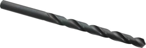 Cleveland - Letter D 118° High Speed Steel Jobber Drill - Oxide Finish, Right Hand Cut, Spiral Flute, Straight Shank, 4" OAL, Standard Point - Benchmark Tooling