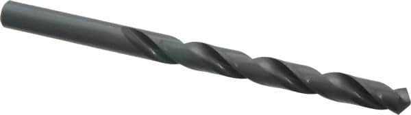 Cleveland - Letter L 118° High Speed Steel Jobber Drill - Oxide Finish, Right Hand Cut, Spiral Flute, Straight Shank, 4-1/4" OAL, Standard Point - Benchmark Tooling