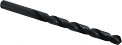 Cleveland - Letter Q 118° High Speed Steel Jobber Drill - Oxide Finish, Right Hand Cut, Spiral Flute, Straight Shank, 4-3/4" OAL, Standard Point - Benchmark Tooling