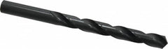 Cleveland - 17/32" 118° High Speed Steel Jobber Drill - Oxide Finish, Right Hand Cut, Spiral Flute, Straight Shank, 6-5/8" OAL, Standard Point - Benchmark Tooling