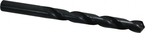 Cleveland - 19/32" 118° High Speed Steel Jobber Drill - Oxide Finish, Right Hand Cut, Spiral Flute, Straight Shank, 7-1/8" OAL, Standard Point - Benchmark Tooling