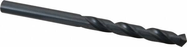 Cleveland - 7.5mm 118° High Speed Steel Jobber Drill - Oxide Finish, Right Hand Cut, Spiral Flute, Straight Shank, 4.291" OAL, Standard Point - Benchmark Tooling