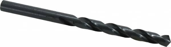 Cleveland - 7.7mm 118° High Speed Steel Jobber Drill - Oxide Finish, Right Hand Cut, Spiral Flute, Straight Shank, 4.606" OAL, Standard Point - Benchmark Tooling