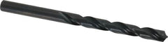 Cleveland - 7.9mm 118° High Speed Steel Jobber Drill - Oxide Finish, Right Hand Cut, Spiral Flute, Straight Shank, 4.606" OAL, Standard Point - Benchmark Tooling