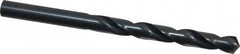 Cleveland - 8.4mm 118° High Speed Steel Jobber Drill - Oxide Finish, Right Hand Cut, Spiral Flute, Straight Shank, 4.606" OAL, Standard Point - Benchmark Tooling