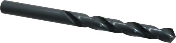 Cleveland - 9.5mm 118° High Speed Steel Jobber Drill - Oxide Finish, Right Hand Cut, Spiral Flute, Straight Shank, 4.921" OAL, Standard Point - Benchmark Tooling