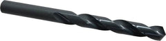 Cleveland - 14.5mm 118° High Speed Steel Jobber Drill - Oxide Finish, Right Hand Cut, Spiral Flute, Straight Shank, 6.654" OAL, Standard Point - Benchmark Tooling